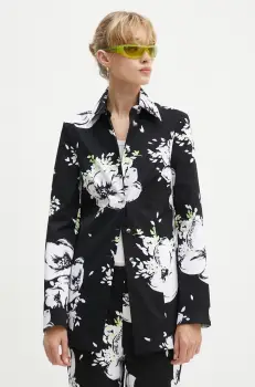 Moschino Jeans geaca jeans femei, de tranzitie, oversize imagine