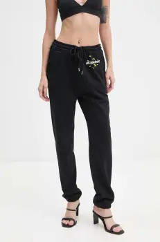 Moschino Jeans pantaloni de trening din bumbac culoarea negru, J0319 8732 imagine
