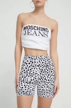 Moschino Jeans pantaloni scurti femei, modelator, high waist imagine