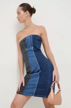 Moschino Jeans rochie jeans mini, mulata imagine