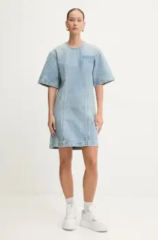 Moschino Jeans rochie jeans mini, oversize, A0415 8720 imagine