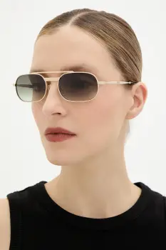 Moschino ochelari de soare culoarea auriu, MOS198/S imagine