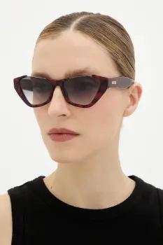 Moschino ochelari de soare culoarea bordo, MOS197/S imagine