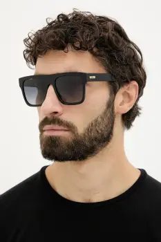 Moschino ochelari de soare culoarea negru, MOS201/S imagine