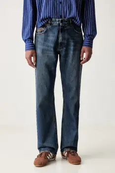 MSGM blugi straight pentru barbati imagine