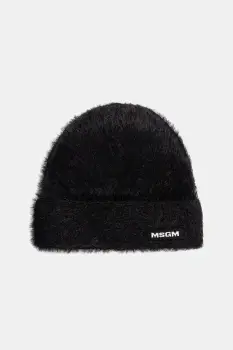 MSGM caciula din amestec de lana culoarea negru, 3941MDL12.257751 imagine