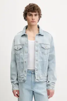 MSGM geaca jeans de tranzitie, 3840MH233.257089 imagine