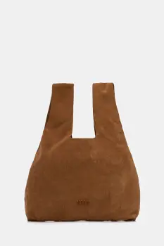 MSGM geanta de mana din piele intoarsa culoarea maro, 3941MDZ65.966 imagine