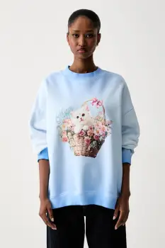 MSGM hanorac pentru femei din bumbac imagine
