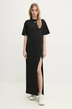MSGM rochie culoarea negru, maxi, drept, 3841MDA83.257002 imagine