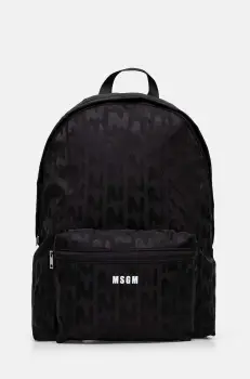 MSGM rucsac barbati, culoarea negru, mare, modelator, 3740MZ38.640 imagine