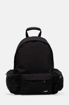 MSGM rucsac barbati, culoarea negru, mare, neted, 3740MZ39.811 imagine
