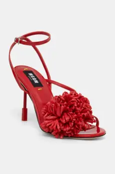 MSGM sandale culoarea rosu, 3841MDS560 imagine