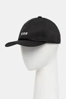 MSGM sapca de baseball din bumbac culoarea negru, 3940ML02.257580 imagine