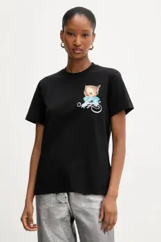 MSGM tricou din bumbac culoarea negru, 3941MDM110SE.257590 imagine