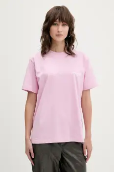 MSGM tricou din bumbac culoarea roz, 3941MDM540.257798 imagine