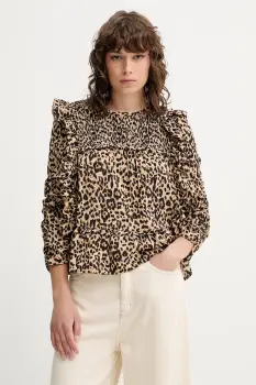 MUNTHE bluza CRISP culoarea bej, modelator, 252101225222 imagine