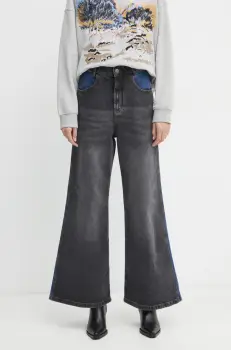 MUNTHE bluza SAZZILY femei, culoarea gri, cu imprimeu, 244115024462 imagine