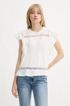 MUNTHE bluza USALINA culoarea alb, uni, 255101925521 imagine