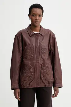 MUNTHE geaca de piele BARAM imagine