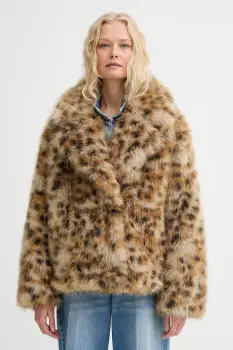 MUNTHE geaca LESTINE culoarea maro, de tranzitie, 253152725343 imagine