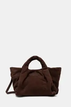 MUNTHE geanta de mana din piele intoarsa LIX culoarea maro, 254191025453 imagine