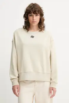 MUNTHE hanorac de bumbac PERNE culoarea bej, uni, 252111425263 imagine