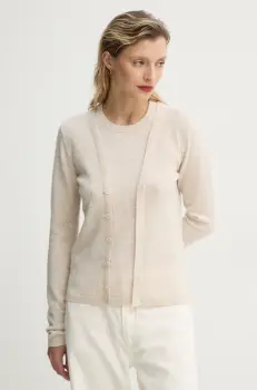 MUNTHE pulover de lana FELYX femei, culoarea bej, light, 251160125174 imagine