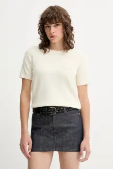 MUNTHE pulover de lana PANTAS culoarea bej, 252160425270 imagine