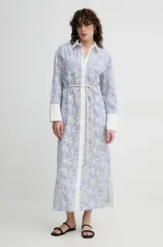 MUNTHE rochie din bumbac FILIRA maxi, oversize, 251134625136 imagine