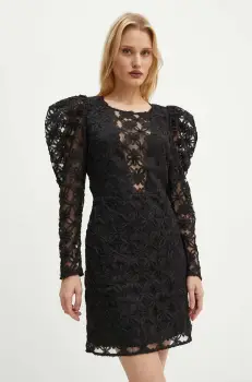 MUNTHE rochie TENNY culoarea negru, mini, evazati, 243133924330 imagine