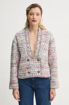 MUNTHE sacou FLINT culoarea alb, cu doua randuri de nasturi, modelator, 251152825102 imagine