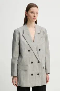 MUNTHE sacou SAIMAI culoarea gri, un singur rand de nasturi, modelator, 244151224410 imagine