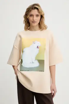 MUNTHE tricou RAPLOI culoarea bej, 254112525463 imagine