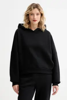 MUUV. bluza MUUV. x Answear culoarea negru, cu gluga, melanj imagine