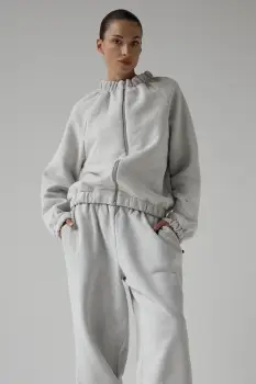 Muuv hanorac cu fermoar pentru femei din bumbac SMOOTH COTTON imagine