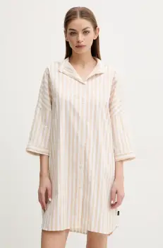 MUUV. rochie culoarea bej, mini, oversize imagine