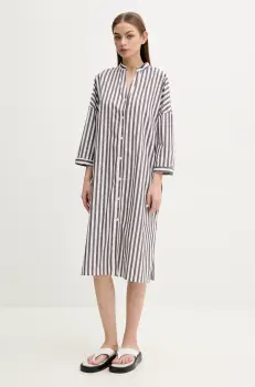 MUUV. rochie culoarea maro, mini, oversize imagine