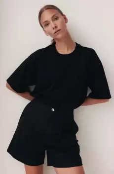 MUUV. tricou din bumbac READY TO WEAR culoarea negru imagine