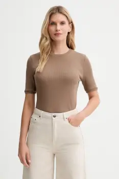 MUUV. tricou MUUV. x Answear culoarea maro imagine