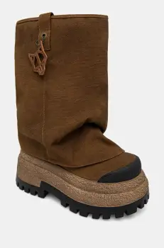 Naked Wolfe pantofi Disturb culoarea maro, cu platforma, Disturb Canvas Toffee imagine