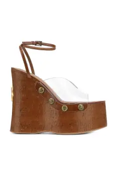 Naked Wolfe sandale Tiger Lilly culoarea maro, toc pana, Tiger Lilly Clear imagine