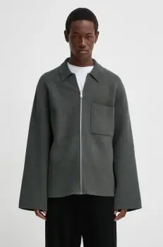 Nanushka geaca BELMER barbati, culoarea gri, de tranzitie, NM24PFSW00194 imagine