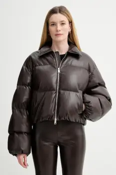 Nanushka geaca culoarea maro, de iarna, NW25FWJK20278 imagine