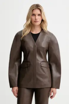 Nanushka geaca culoarea maro, de tranzitie, NW25PFJK14878 imagine