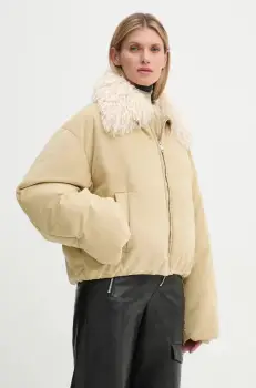 Nanushka geaca de puf ZACHARIE femei, culoarea bej, de iarna, oversize, NU24FWOW45873 imagine