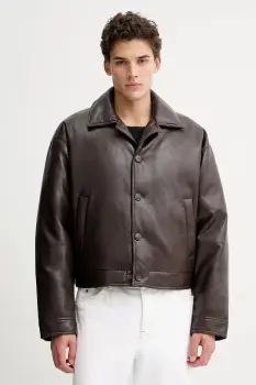 Nanushka geaca NM25FWJK06678 culoarea maro, de tranzitie, ZALER imagine