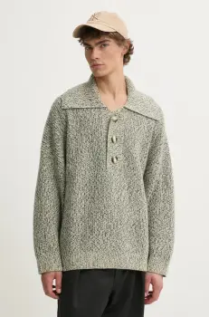 Nanushka pulover de lana DELIER barbati, culoarea verde, NU24PFSW00699 imagine