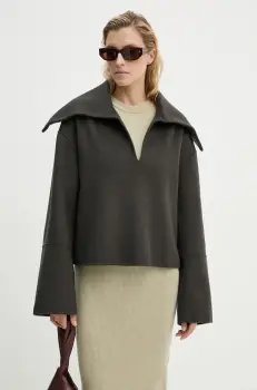 Nanushka pulover de lana MAXE femei, culoarea gri, calduros, NW24PFSG26997 imagine