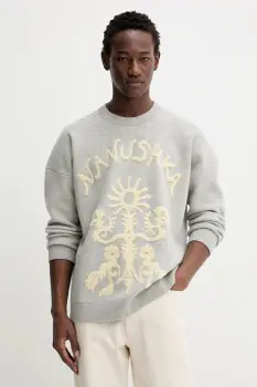 Nanushka pulover din amestec de lana culoarea gri, NU25PFSW13291 imagine